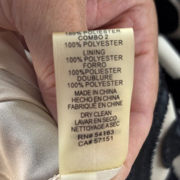 Vince Camuto Sleeveless Dress, Velvet Textured Pattern, Back Zipper Closure 14 - Picture 10 of 14